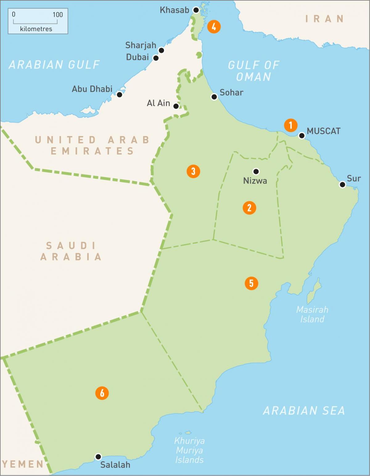عمان خريطة hd