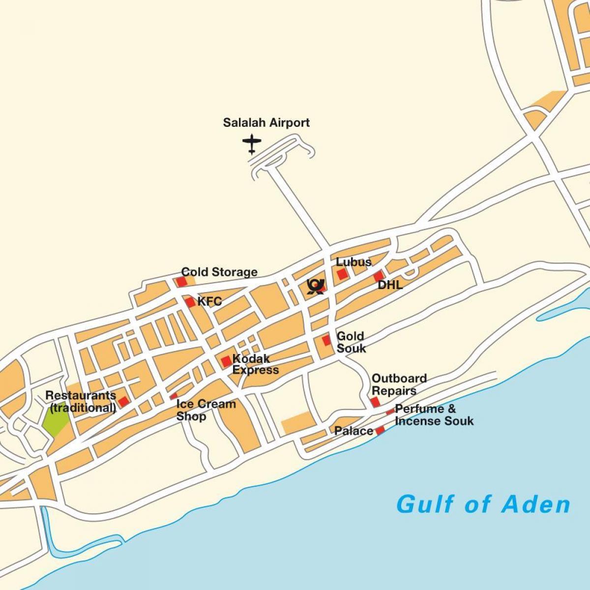 خريطة صلالة عمان