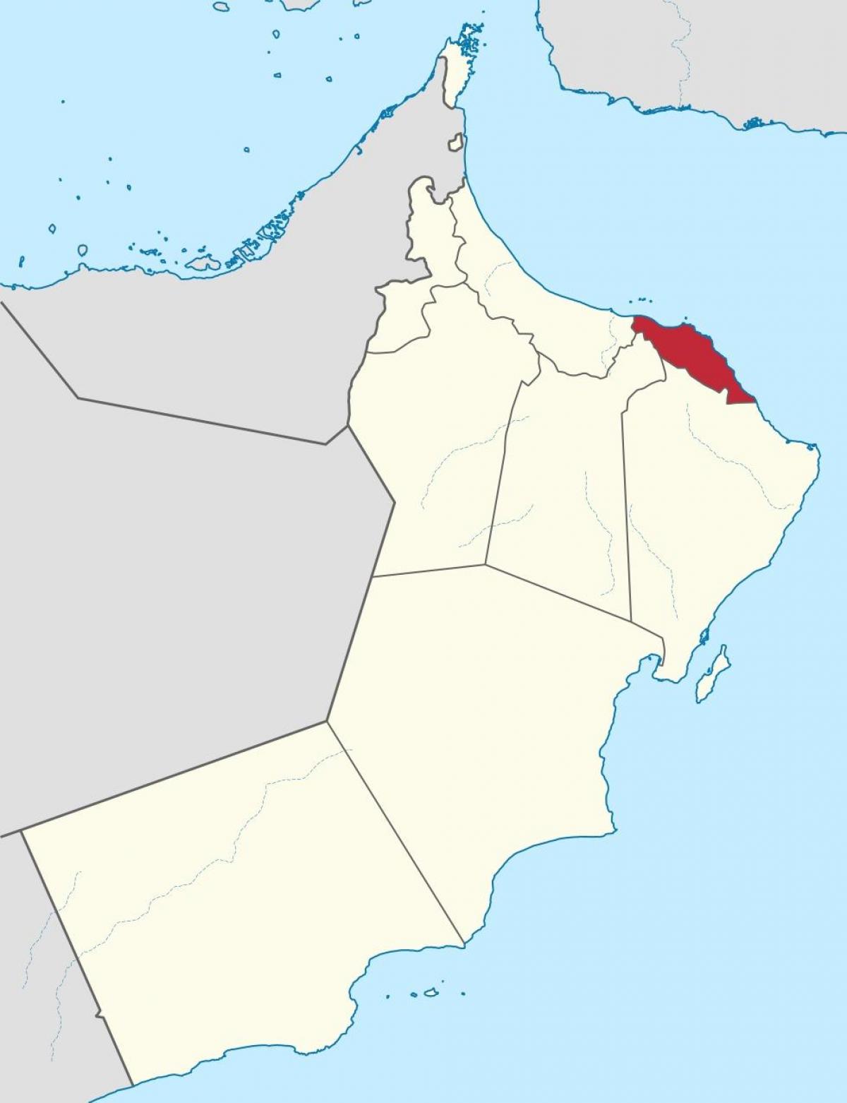 مسقط عمان على الخريطة