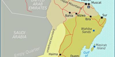خريطة المنطقة الاقتصادية الخاصة بالدقم في سلطنة عمان