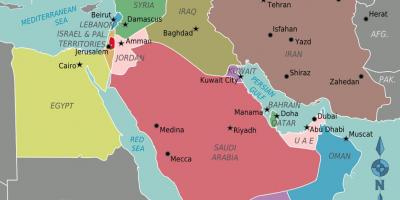 خريطة عمان خريطة الشرق الأوسط