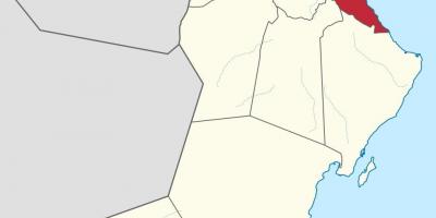 مسقط عمان على الخريطة