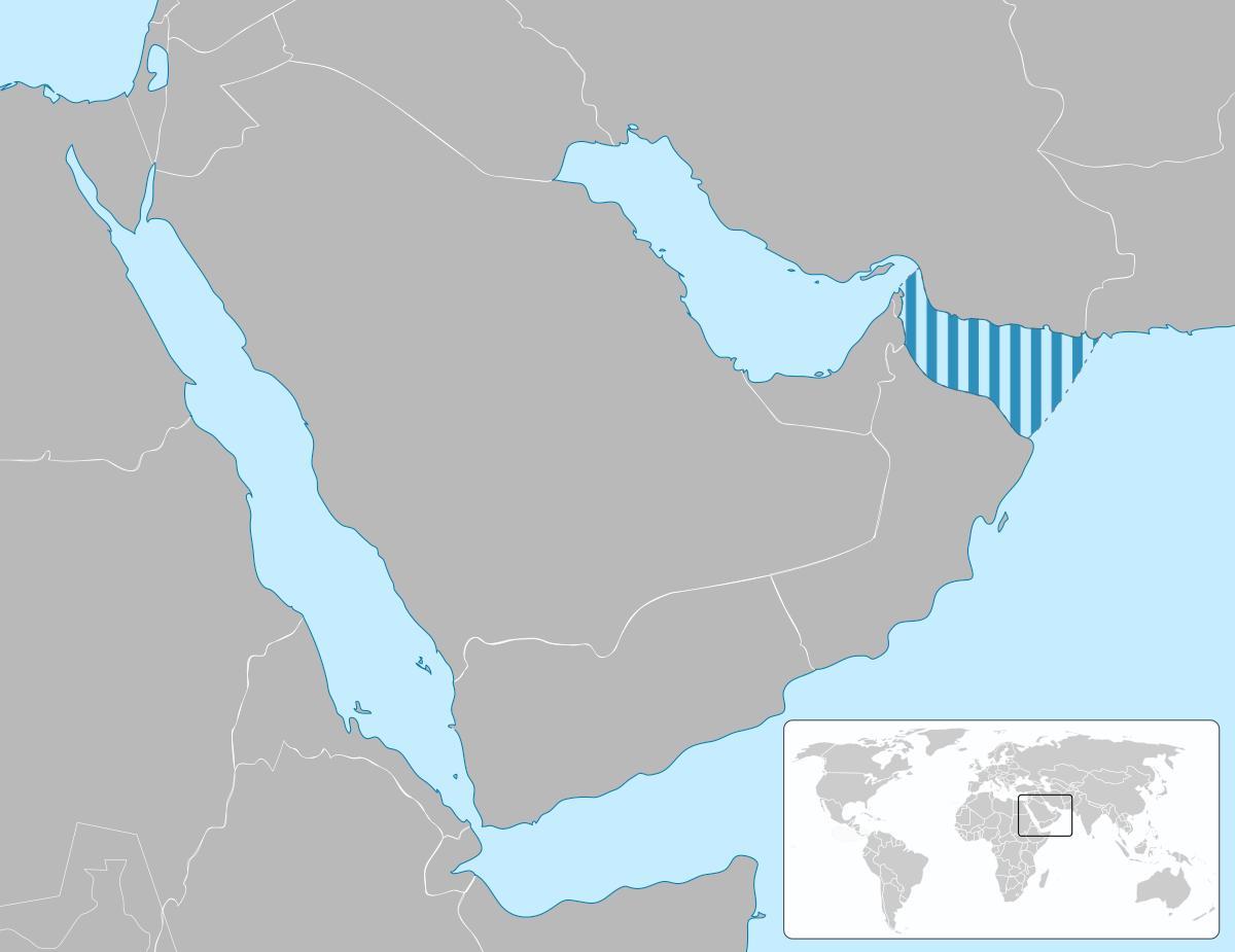 خريطة بحر عمان